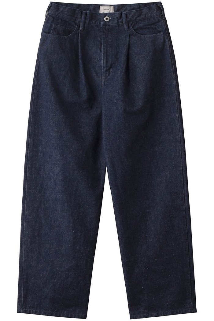 【エビコン/EVCON】の【UNISEX】1TUCK BAGGY DENIM/デニム インテリア・キッズ・メンズ・レディースファッション・服の通販 founy(ファニー) https://founy.com/ ファッション Fashion レディースファッション Fashion for Women パンツ Pants & Trousers デニムパンツ・ジーンズ・美脚デニム Denim Jeans & Pants ユニセックス Unisex, Genderless デニム Denim, Jeans Material トレンド Trend, Trending Now リブニット Rib Knit, Ribbed Knit 今季 This Season, Current Season |ID: prp329100004352198 ipo3291000000032937740