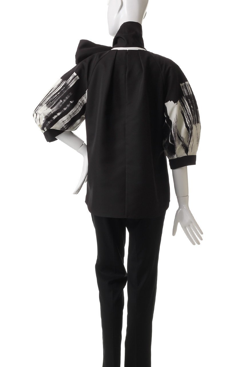 【エムフィル/M Fil】のBrushed プリント タックコクーン ブラウス 人気、トレンドファッション・服の通販 founy(ファニー) 　ファッション　Fashion　レディースファッション　Fashion for Women　トップス・カットソー　Cut & Sew Tops　シャツ・ブラウス・オフィスカジュアル　Elegant Blouses & Button-Ups　コンシャス　Conscious, Bodycon　スリーブ　Sleeve, Long Sleeve / Short Sleeve　プリント　Print, Printed Pattern　ロング　Long, Long-Length　other-4|ID: prp329100004352205 ipo3291000000032872731
