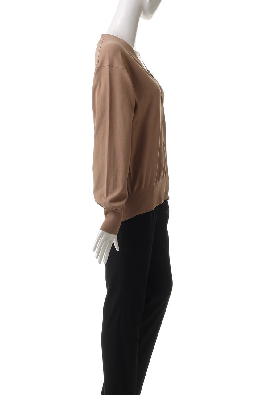 【イレーヴ/YLEVE】のGAS SINGEING COTTON ニット ラップカーディガン 人気、トレンドファッション・服の通販 founy(ファニー) 　ファッション　Fashion　レディースファッション　Fashion for Women　トップス・カットソー　Cut & Sew Tops　ニット　Knit Tops & Sweaters　カーディガン・羽織り　Layered Style Cardigans　カーディガン　Cardigan, Knitwear　スリーブ　Sleeve, Long Sleeve / Short Sleeve　ベーシック　Basic, Essential　ラップ　Wrap, Wrap Design　ロング　Long, Long-Length　other-3|ID: prp329100004352208 ipo3291000000032954108
