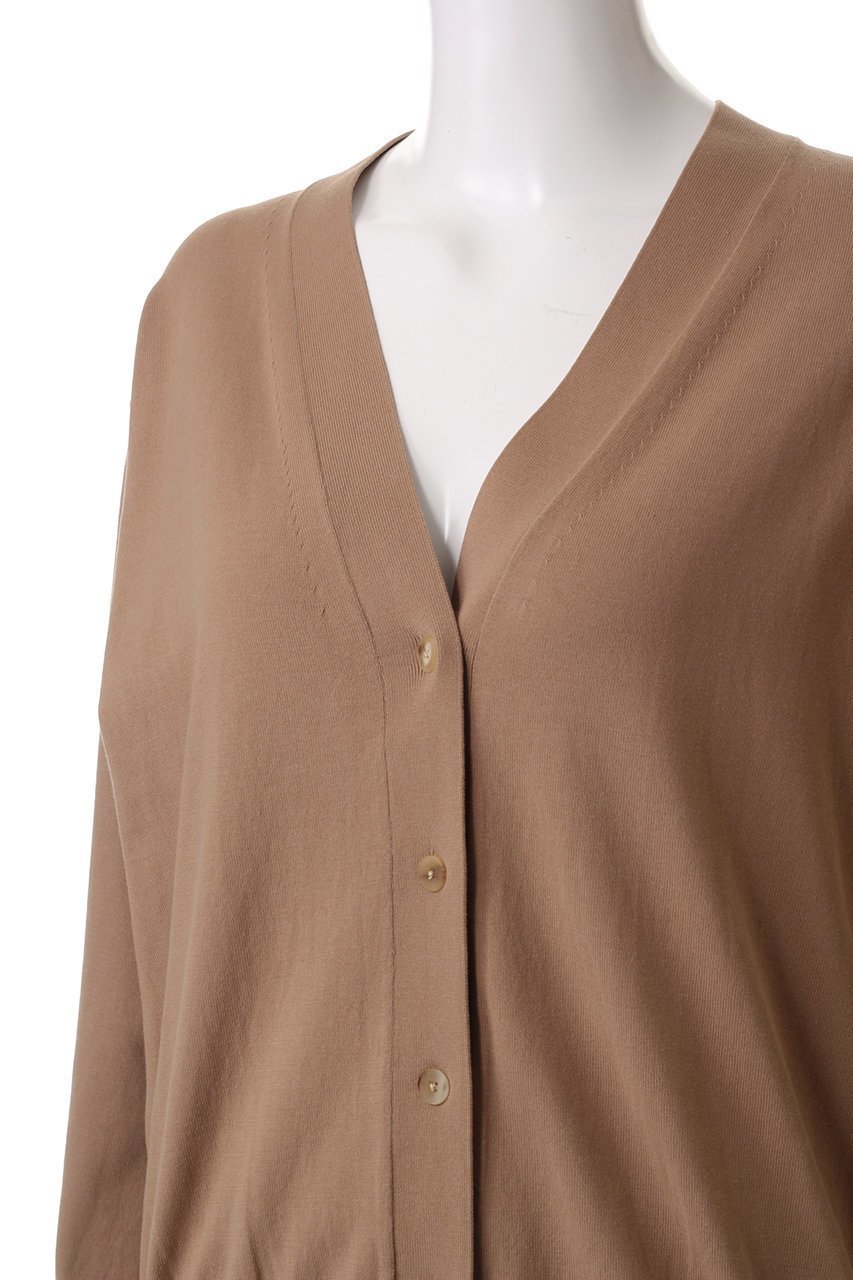 【イレーヴ/YLEVE】のGAS SINGEING COTTON ニット ラップカーディガン 人気、トレンドファッション・服の通販 founy(ファニー) 　ファッション　Fashion　レディースファッション　Fashion for Women　トップス・カットソー　Cut & Sew Tops　ニット　Knit Tops & Sweaters　カーディガン・羽織り　Layered Style Cardigans　カーディガン　Cardigan, Knitwear　スリーブ　Sleeve, Long Sleeve / Short Sleeve　ベーシック　Basic, Essential　ラップ　Wrap, Wrap Design　ロング　Long, Long-Length　other-5|ID: prp329100004352208 ipo3291000000032954115
