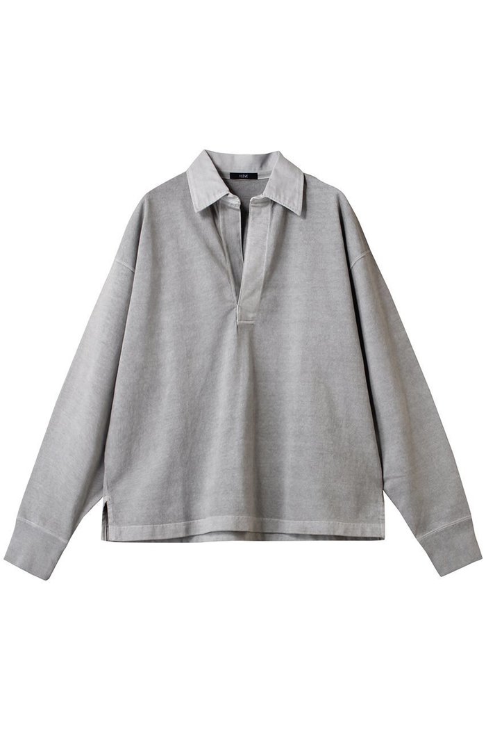 【イレーヴ/YLEVE】のオープンエンドCOTTON PIGMENT DYE スキッパー プルオーバー インテリア・キッズ・メンズ・レディースファッション・服の通販 founy(ファニー) https://founy.com/ ファッション Fashion レディースファッション WOMEN トップス・カットソー Tops/Tshirt シャツ/ブラウス Shirts/Blouses ロング / Tシャツ T-Shirts プルオーバー Pullover カットソー Cut and Sewn シンプル Simple スキッパー Skipper スリーブ Sleeve ロング Long 定番 Standard |ID: prp329100004352210 ipo3291000000030394042