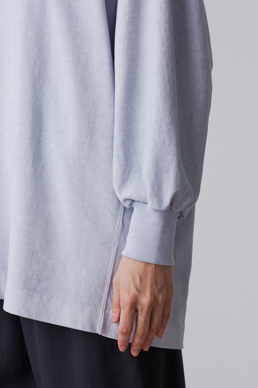 【イレーヴ/YLEVE】のオープンエンド COTTON PIGMENT DYE プルオーバー 人気、トレンドファッション・服の通販 founy(ファニー) 　ファッション　Fashion　レディースファッション　WOMEN　トップス・カットソー　Tops/Tshirt　シャツ/ブラウス　Shirts/Blouses　ロング / Tシャツ　T-Shirts　プルオーバー　Pullover　カットソー　Cut and Sewn　スリーブ　Sleeve　ルーズ　Loose　ロング　Long　定番　Standard　other-8|ID: prp329100004352211 ipo3291000000031350106