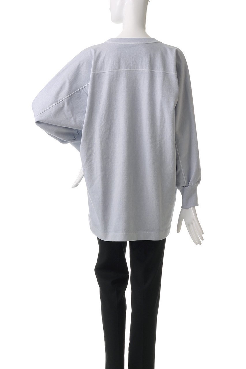 【イレーヴ/YLEVE】のオープンエンド COTTON PIGMENT DYE プルオーバー 人気、トレンドファッション・服の通販 founy(ファニー) 　ファッション　Fashion　レディースファッション　Fashion for Women　トップス・カットソー　Cut & Sew Tops　シャツ・ブラウス・オフィスカジュアル　Elegant Blouses & Button-Ups　ロングTシャツ・Tシャツ　Longline T-Shirts & Tees　カジュアルプルオーバー・ニットトップス　Pullovers & Knit Tops / Casual Pullovers　カットソー・ベーシックTシャツ　Cut-and-Sewn Tops / Stretch Tees & Basics　スリーブ　Sleeve, Long Sleeve / Short Sleeve　ルーズ　Loose, Oversized　ロング　Long, Long-Length　定番　Standard, Basic Item　other-4|ID: prp329100004352211 ipo3291000000032797202