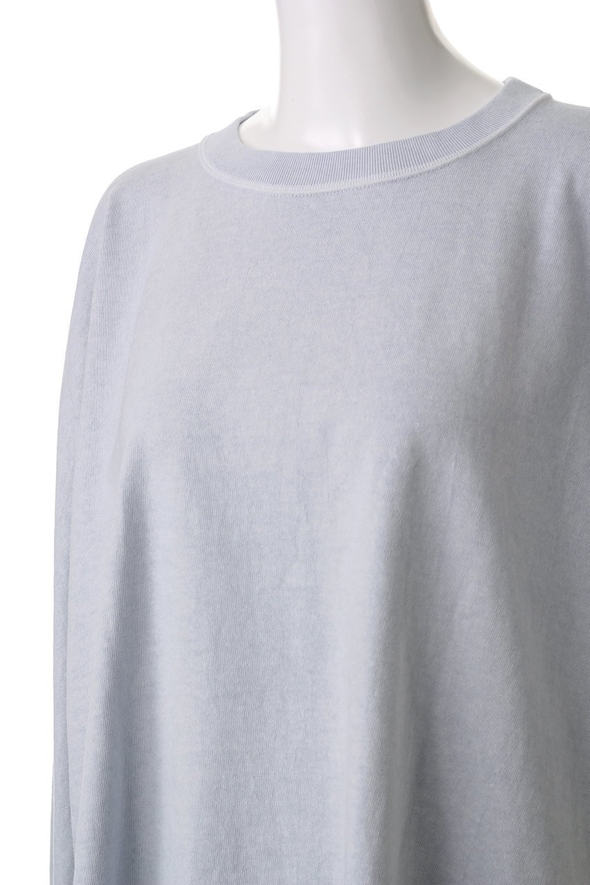 【イレーヴ/YLEVE】のオープンエンド COTTON PIGMENT DYE プルオーバー 人気、トレンドファッション・服の通販 founy(ファニー) 　ファッション　Fashion　レディースファッション　Fashion for Women　トップス・カットソー　Cut & Sew Tops　シャツ・ブラウス・オフィスカジュアル　Elegant Blouses & Button-Ups　ロングTシャツ・Tシャツ　Longline T-Shirts & Tees　カジュアルプルオーバー・ニットトップス　Pullovers & Knit Tops / Casual Pullovers　カットソー・ベーシックTシャツ　Cut-and-Sewn Tops / Stretch Tees & Basics　スリーブ　Sleeve, Long Sleeve / Short Sleeve　ルーズ　Loose, Oversized　ロング　Long, Long-Length　定番　Standard, Basic Item　other-5|ID: prp329100004352211 ipo3291000000032797204