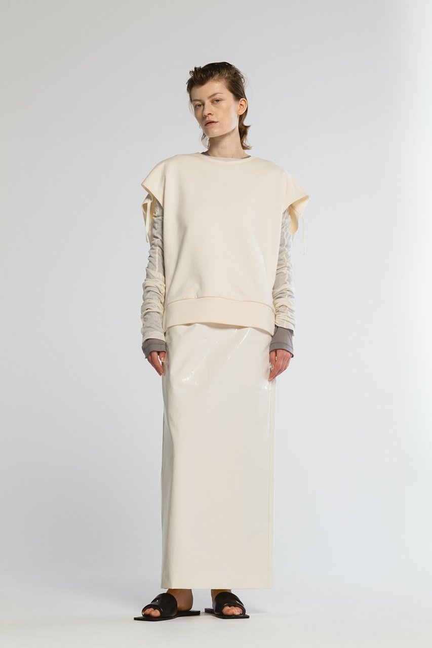 【チノ/CINOH】のHELENE スリーブレススウェットプルオーバー 人気、トレンドファッション・服の通販 founy(ファニー) 　ファッション　Fashion　レディースファッション　WOMEN　トップス・カットソー　Tops/Tshirt　シャツ/ブラウス　Shirts/Blouses　パーカ　Sweats　ロング / Tシャツ　T-Shirts　プルオーバー　Pullover　スウェット　Sweat　カットソー　Cut and Sewn　ショート　Short　ストライプ　Stripe　スリーブ　Sleeve　other-7|ID: prp329100004352213 ipo3291000000031350128