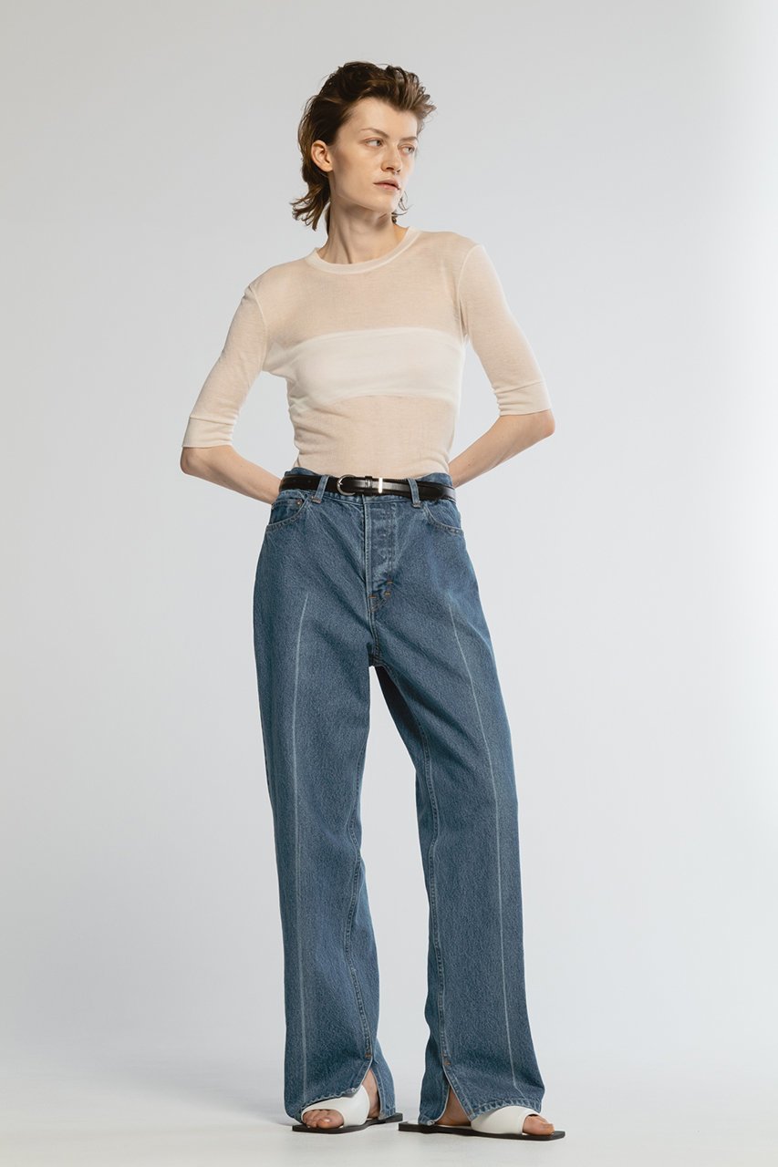 【チノ/CINOH】のテンセルカシミヤリブTシャツ 人気、トレンドファッション・服の通販 founy(ファニー) 　ファッション　Fashion　レディースファッション　WOMEN　トップス・カットソー　Tops/Tshirt　シャツ/ブラウス　Shirts/Blouses　ロング / Tシャツ　T-Shirts　カットソー　Cut and Sewn　カシミヤ　Cashmere　シアー　Sheer　ショート　Short　シルク　Silk　スリーブ　Sleeve　テレコ　Tereko　エレガント 上品　Elegant　other-8|ID: prp329100004352214 ipo3291000000031350142