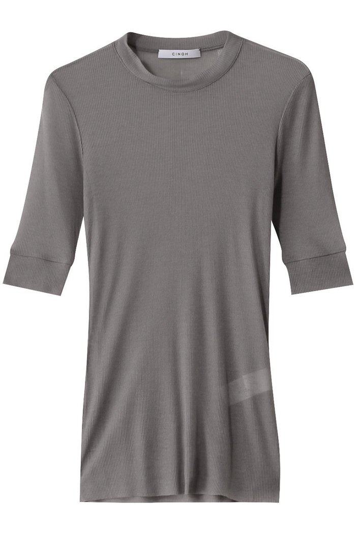 【チノ/CINOH】のテンセルカシミヤリブTシャツ インテリア・キッズ・メンズ・レディースファッション・服の通販 founy(ファニー) https://founy.com/ ファッション Fashion レディースファッション Fashion for Women トップス・カットソー Cut & Sew Tops シャツ・ブラウス・オフィスカジュアル Elegant Blouses & Button-Ups ロングTシャツ・Tシャツ Longline T-Shirts & Tees カットソー・ベーシックTシャツ Cut-and-Sewn Tops / Stretch Tees & Basics シアー Sheer, See-Through ショート Short, Short Length シルク Silk, 100% Silk スリーブ Sleeve, Long Sleeve / Short Sleeve テレコ Ribbed, Rib Stitch エレガント 上品 Elegant |ID: prp329100004352214 ipo3291000000032811344
