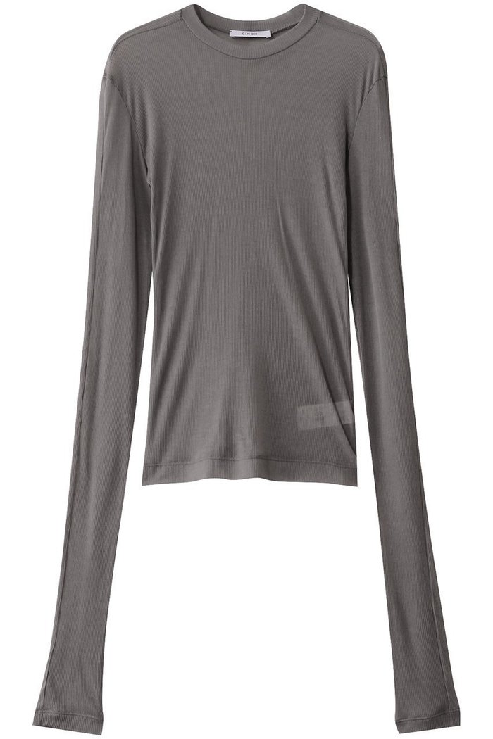 【チノ/CINOH】のテンセルカシミヤリブロングスリーブTシャツ インテリア・キッズ・メンズ・レディースファッション・服の通販 founy(ファニー) https://founy.com/ ファッション Fashion レディースファッション Fashion for Women トップス・カットソー Cut & Sew Tops シャツ・ブラウス・オフィスカジュアル Elegant Blouses & Button-Ups ロングTシャツ・Tシャツ Longline T-Shirts & Tees カットソー・ベーシックTシャツ Cut-and-Sewn Tops / Stretch Tees & Basics シアー Sheer, See-Through シルク Silk, 100% Silk スリーブ Sleeve, Long Sleeve / Short Sleeve テレコ Ribbed, Rib Stitch トレンド Trend, Trending Now フィット Fit, Slim Fit ロング Long, Long-Length 定番 Standard, Basic Item |ID: prp329100004352215 ipo3291000000032881751