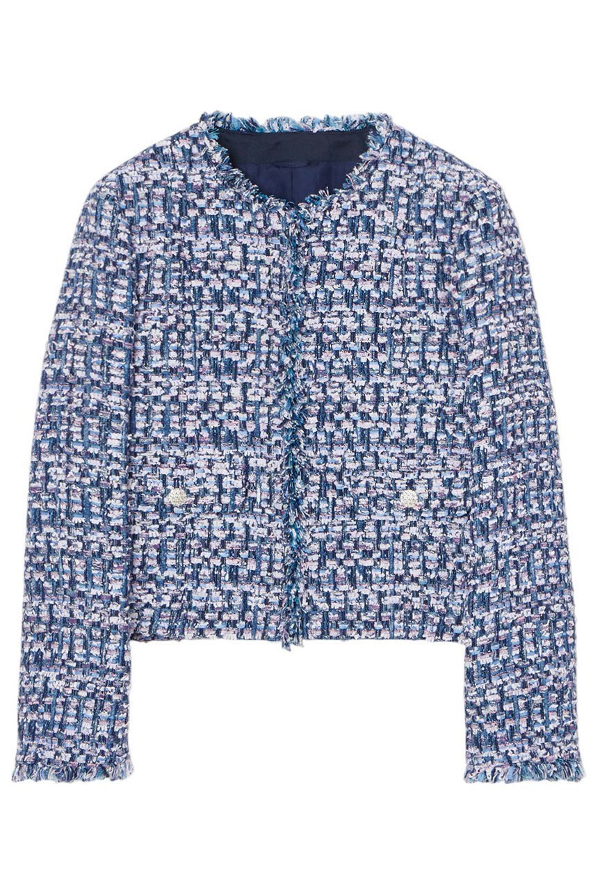 【アナイ/ANAYI】のブルーミックスツイードノーカラージャケット インテリア・キッズ・メンズ・レディースファッション・服の通販 founy(ファニー) 　ファッション　Fashion　レディースファッション　Fashion for Women　アウター　Coat / Outerwear Collection　レディースジャケット・軽アウター　Jackets　ノーカラージャケット / シンプル上品コーデ　Collarless Jackets　春　Spring　コレクション　Collection, Seasonal Line　シンプル　Simple, Minimal　ジャケット　Jacket, Outerwear　スペシャル　Special, Limited Edition　セットアップ　Set-Up, Coordinated Outfit　タイトスカート　Pencil Skirt, Tight Skirt　ツイード　Twill, Twill Weave　フランス　France, French　おすすめ　Recommended / Our Picks　ブルーミックス|ID: prp329100004352221 ipo3291000000032921112