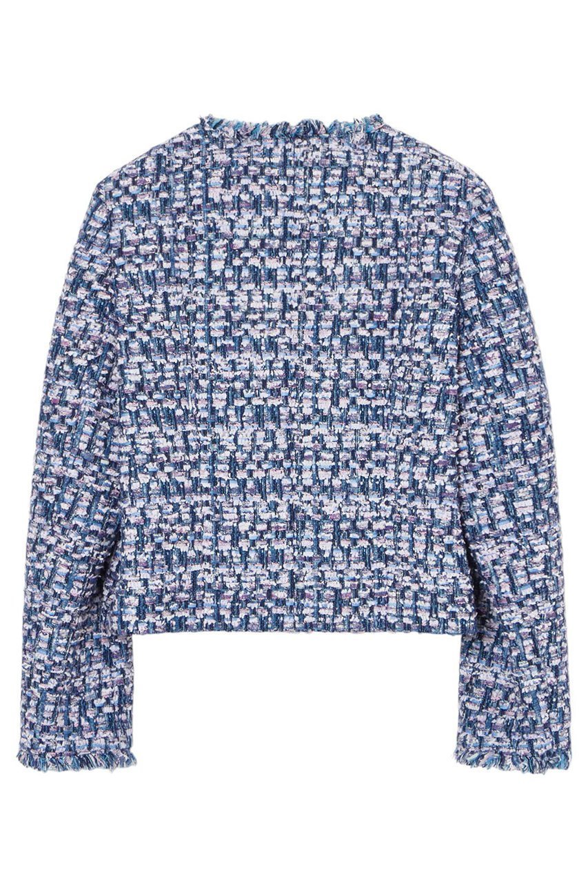 【アナイ/ANAYI】のブルーミックスツイードノーカラージャケット 人気、トレンドファッション・服の通販 founy(ファニー) 　ファッション　Fashion　レディースファッション　Fashion for Women　アウター　Coat / Outerwear Collection　レディースジャケット・軽アウター　Jackets　ノーカラージャケット / シンプル上品コーデ　Collarless Jackets　春　Spring　コレクション　Collection, Seasonal Line　シンプル　Simple, Minimal　ジャケット　Jacket, Outerwear　スペシャル　Special, Limited Edition　セットアップ　Set-Up, Coordinated Outfit　タイトスカート　Pencil Skirt, Tight Skirt　ツイード　Twill, Twill Weave　フランス　France, French　おすすめ　Recommended / Our Picks　other-2|ID: prp329100004352221 ipo3291000000032921122