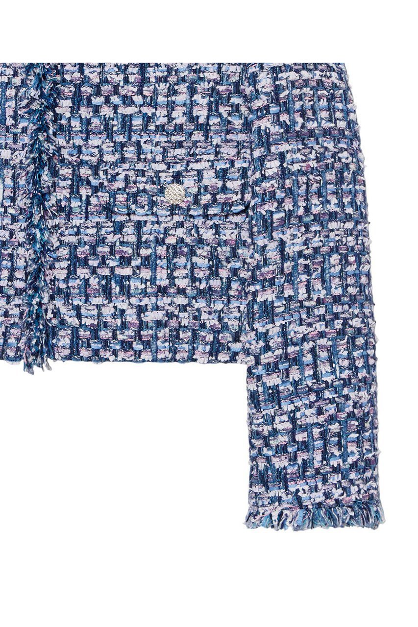 【アナイ/ANAYI】のブルーミックスツイードノーカラージャケット 人気、トレンドファッション・服の通販 founy(ファニー) 　ファッション　Fashion　レディースファッション　Fashion for Women　アウター　Coat / Outerwear Collection　レディースジャケット・軽アウター　Jackets　ノーカラージャケット / シンプル上品コーデ　Collarless Jackets　春　Spring　コレクション　Collection, Seasonal Line　シンプル　Simple, Minimal　ジャケット　Jacket, Outerwear　スペシャル　Special, Limited Edition　セットアップ　Set-Up, Coordinated Outfit　タイトスカート　Pencil Skirt, Tight Skirt　ツイード　Twill, Twill Weave　フランス　France, French　おすすめ　Recommended / Our Picks　other-4|ID: prp329100004352221 ipo3291000000032921145