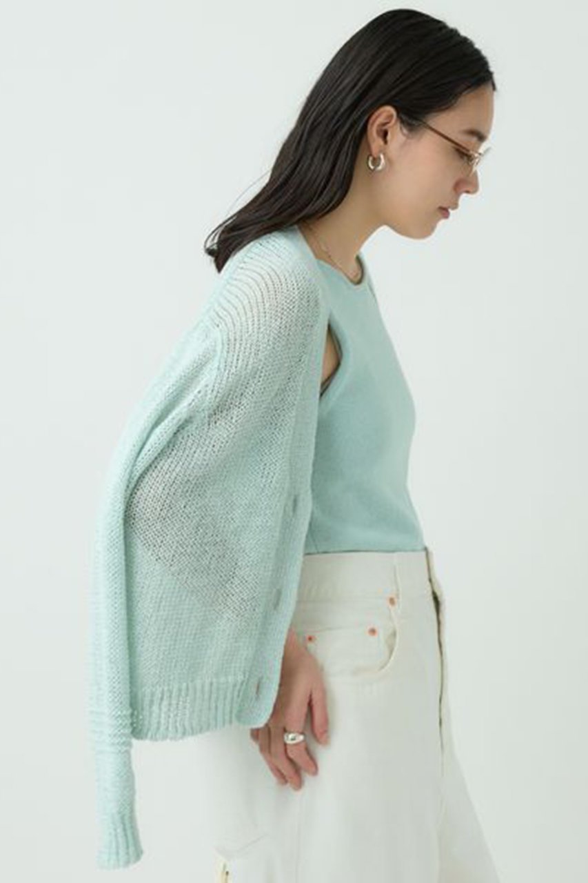 【カオス/Chaos】のピールコットンニットセット 人気、トレンドファッション・服の通販 founy(ファニー) 　ファッション　Fashion　レディースファッション　WOMEN　トップス・カットソー　Tops/Tshirt　ニット　Knit Tops　カーディガン　Cardigans　カーディガン　Cardigan　タンク　Tank　再入荷　Restock/Back In Stock/Re Arrival　夏　Summer　other-3|ID: prp329100004352228 ipo3291000000031350284