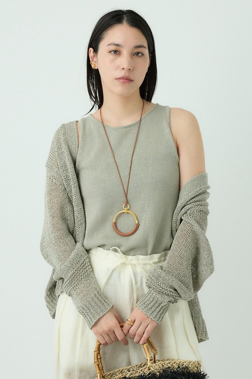 【カオス/Chaos】のピールコットンニットセット 人気、トレンドファッション・服の通販 founy(ファニー) 　ファッション　Fashion　レディースファッション　Ladies' Fashion Online　トップス・カットソー　Tops/Tshirt　ニット　Knit Tops　カーディガン　Cardigans　カーディガン　Cardigan　タンク　Tank　再入荷　Restock/Back In Stock/Re Arrival　夏　Summer　other-7|ID: prp329100004352228 ipo3291000000032629302