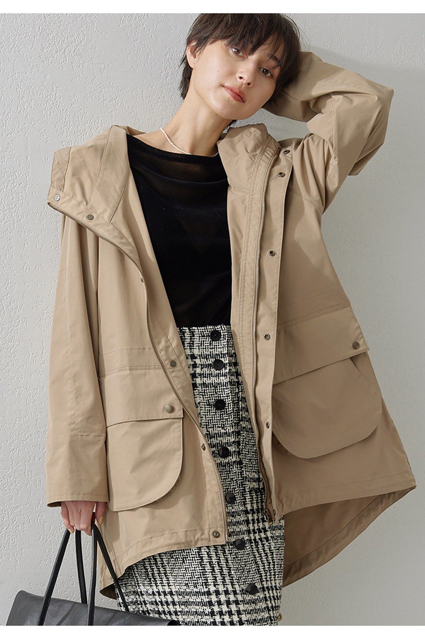 【ウィムガゼット/Whim Gazette】のフーディーブルゾン インテリア・キッズ・メンズ・レディースファッション・服の通販 founy(ファニー) 　ファッション　Fashion　レディースファッション　Fashion for Women　アウター　Coat / Outerwear Collection　コート・ロングコート・ピーコート　Long Coats, Peacoats & More　ブルゾンジャケット・スポーティアウター　Blouson Jackets　おすすめ　Recommended / Our Picks　ショート　Short, Short Length　ブルゾン　Blouson, Bomber Jacket　ポケット　Pocket, Pocket Detail　ロング　Long, Long-Length　軽量　Lightweight, Ultra Light　ベージュ|ID: prp329100004352236 ipo3291000000035621691