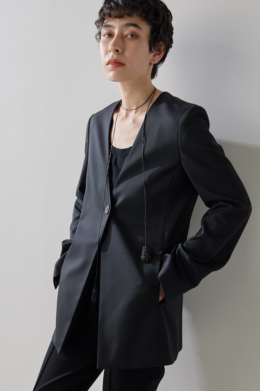 【ウィムガゼット/Whim Gazette】のノーカラージャケット 人気、トレンドファッション・服の通販 founy(ファニー) 　ファッション　Fashion　レディースファッション　Fashion for Women　アウター　Coat / Outerwear Collection　レディースジャケット・軽アウター　Jackets　ノーカラージャケット / シンプル上品コーデ　Collarless Jackets　おすすめ　Recommended / Our Picks　シンプル　Simple, Minimal　ジャケット　Jacket, Outerwear　スタイリッシュ　Stylish, Fashionable　ダウン　Down, Puffer　デニム　Denim, Jeans Material　レース　Lace, Lace Fabric　 other-1|ID: prp329100004352238 ipo3291000000032958243