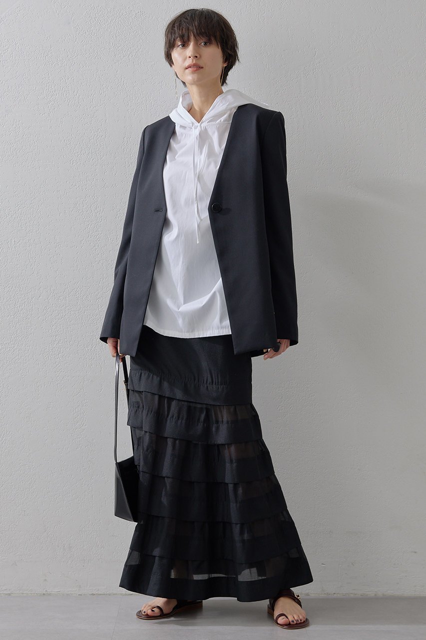 【ウィムガゼット/Whim Gazette】のノーカラージャケット 人気、トレンドファッション・服の通販 founy(ファニー) 　ファッション　Fashion　レディースファッション　Fashion for Women　アウター　Coat / Outerwear Collection　レディースジャケット・軽アウター　Jackets　ノーカラージャケット / シンプル上品コーデ　Collarless Jackets　おすすめ　Recommended / Our Picks　シンプル　Simple, Minimal　ジャケット　Jacket, Outerwear　スタイリッシュ　Stylish, Fashionable　ダウン　Down, Puffer　デニム　Denim, Jeans Material　レース　Lace, Lace Fabric　other-5|ID: prp329100004352238 ipo3291000000032958256