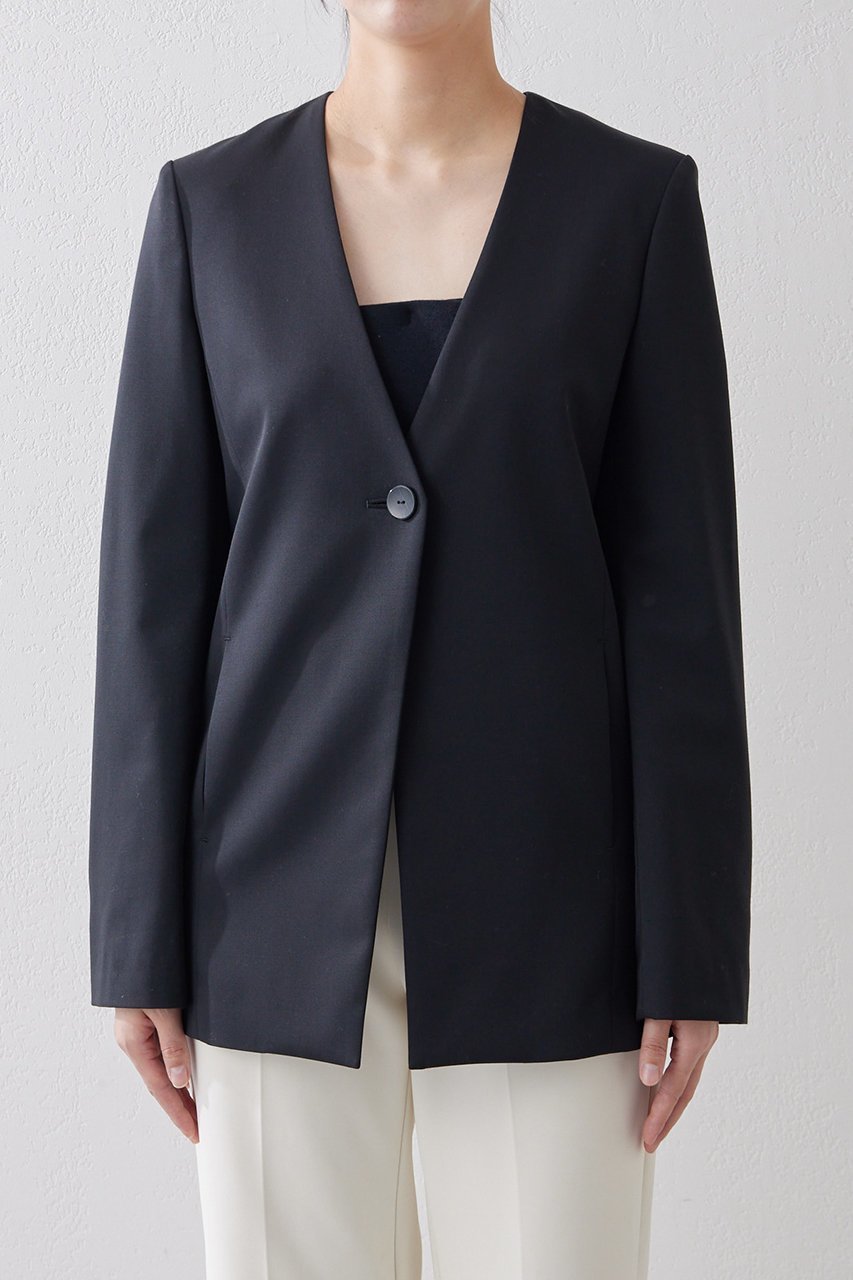 【ウィムガゼット/Whim Gazette】のノーカラージャケット 人気、トレンドファッション・服の通販 founy(ファニー) 　ファッション　Fashion　レディースファッション　Fashion for Women　アウター　Coat / Outerwear Collection　レディースジャケット・軽アウター　Jackets　ノーカラージャケット / シンプル上品コーデ　Collarless Jackets　おすすめ　Recommended / Our Picks　シンプル　Simple, Minimal　ジャケット　Jacket, Outerwear　スタイリッシュ　Stylish, Fashionable　ダウン　Down, Puffer　デニム　Denim, Jeans Material　レース　Lace, Lace Fabric　other-6|ID: prp329100004352238 ipo3291000000032958263