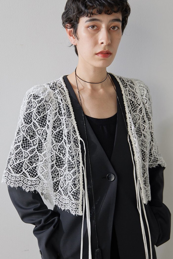 【ウィムガゼット/Whim Gazette】のレースボレロ インテリア・キッズ・メンズ・レディースファッション・服の通販 founy(ファニー) https://founy.com/ ファッション Fashion レディースファッション Fashion for Women トップス・カットソー Cut & Sew Tops カーディガン・羽織り Layered Style Cardigans シャツ・ブラウス・オフィスカジュアル Elegant Blouses & Button-Ups ロングTシャツ・Tシャツ Longline T-Shirts & Tees カットソー・ベーシックTシャツ Cut-and-Sewn Tops / Stretch Tees & Basics おすすめ Recommended / Our Picks オーガンジー Organza Fabric カーディガン Cardigan, Knitwear ジャケット Jacket, Outerwear フォルム Silhouette, Form フロント Front, Front Design ボレロ Bolero, Short Cardigan レース Lace, Lace Fabric ヴィンテージ Vintage Style |ID: prp329100004352239 ipo3291000000032865307