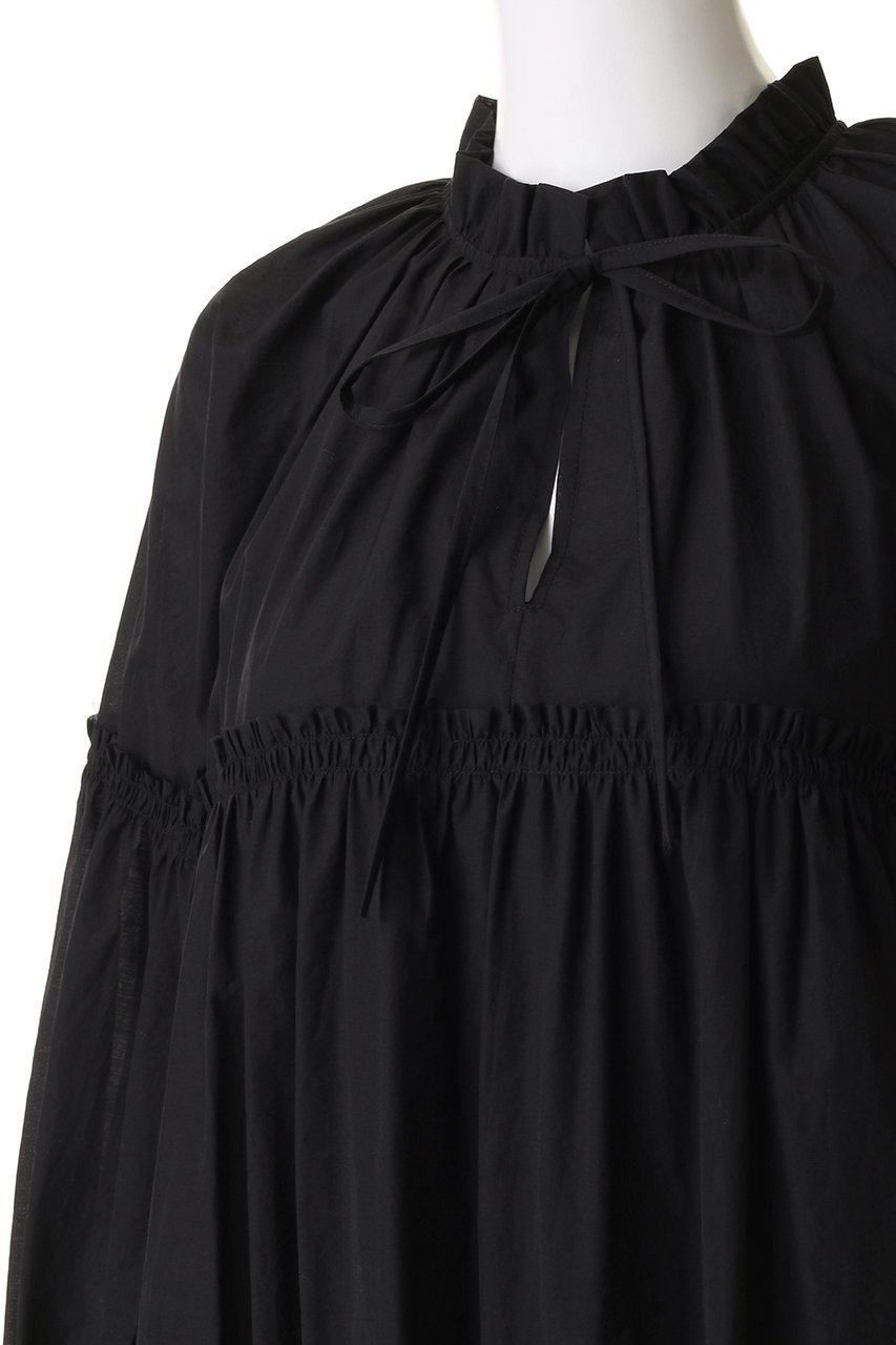 【ランバン オン ブルー/LANVIN en Bleu】のシアーワッシャータフタギャザーワンピース 人気、トレンドファッション・服の通販 founy(ファニー) 　ファッション　Fashion　レディースファッション　WOMEN　ワンピース　Dress　チュニック　Tunic　アンダー　Under　エレガント 上品　Elegant　ギャザー　Gather　チュニック　Tunic　ドレス　Dress　ロング　Long　other-5|ID: prp329100004352247 ipo3291000000031350468