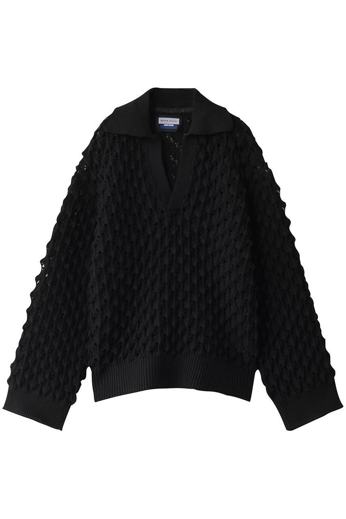 【メゾンスペシャル/MAISON SPECIAL】の【UNISEX】スパイクメッシュスキッパーニット インテリア・キッズ・メンズ・レディースファッション・服の通販 founy(ファニー) https://founy.com/ ファッション Fashion レディースファッション WOMEN トップス・カットソー Tops/Tshirt ニット Knit Tops プルオーバー Pullover ユニセックス Unisex スキッパー Skipper スリーブ Sleeve バランス Balance メッシュ Mesh リラックス Relax |ID: prp329100004352250 ipo3291000000030394158