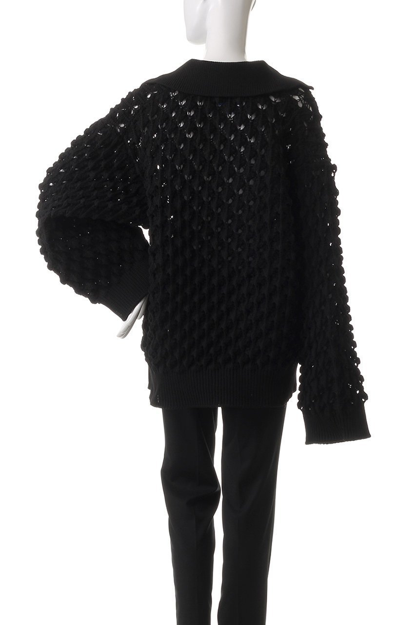 【メゾンスペシャル/MAISON SPECIAL】の【UNISEX】スパイクメッシュスキッパーニット 人気、トレンドファッション・服の通販 founy(ファニー) 　ファッション　Fashion　レディースファッション　Fashion for Women　トップス・カットソー　Cut & Sew Tops　ニット　Knit Tops & Sweaters　カジュアルプルオーバー・ニットトップス　Pullovers & Knit Tops / Casual Pullovers　ユニセックス　Unisex, Genderless　スキッパー　Skipper, Open Collar　スリーブ　Sleeve, Long Sleeve / Short Sleeve　バランス　Balance, Style Balance　メッシュ　Mesh, Net Fabric　リラックス　Relax, Relaxed Fit　other-4|ID: prp329100004352250 ipo3291000000032955893