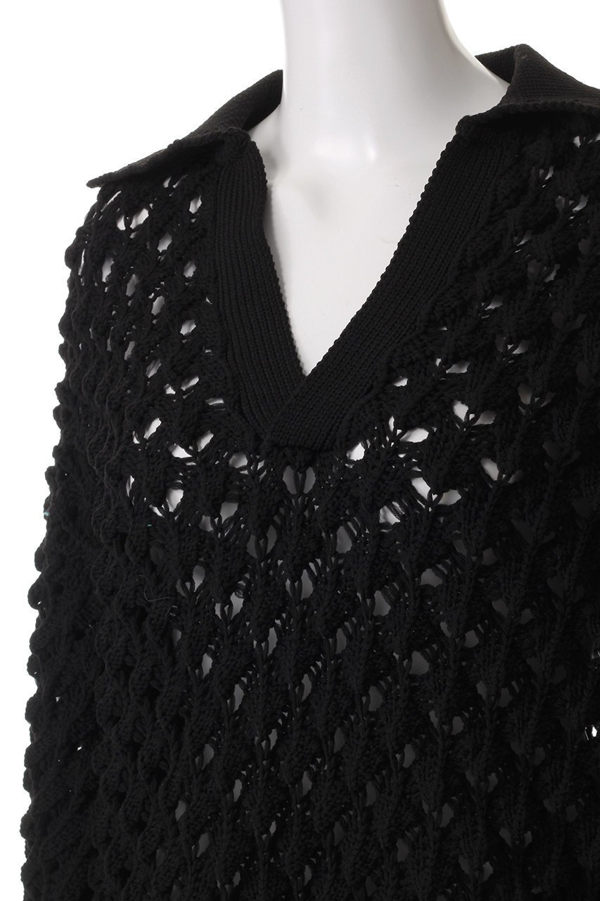 【メゾンスペシャル/MAISON SPECIAL】の【UNISEX】スパイクメッシュスキッパーニット 人気、トレンドファッション・服の通販 founy(ファニー) 　ファッション　Fashion　レディースファッション　Fashion for Women　トップス・カットソー　Cut & Sew Tops　ニット　Knit Tops & Sweaters　カジュアルプルオーバー・ニットトップス　Pullovers & Knit Tops / Casual Pullovers　ユニセックス　Unisex, Genderless　スキッパー　Skipper, Open Collar　スリーブ　Sleeve, Long Sleeve / Short Sleeve　バランス　Balance, Style Balance　メッシュ　Mesh, Net Fabric　リラックス　Relax, Relaxed Fit　other-5|ID: prp329100004352250 ipo3291000000032955896