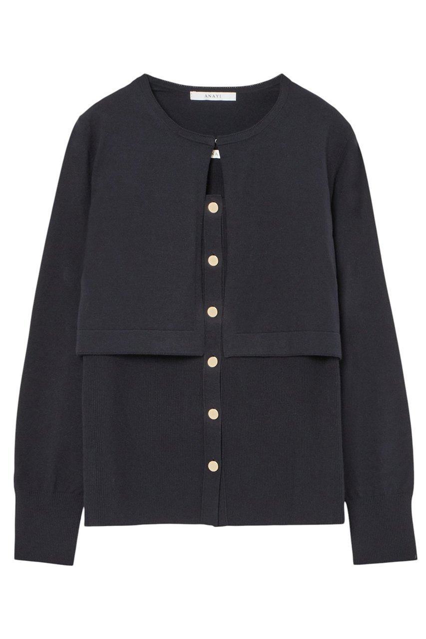 【アナイ/ANAYI】のレーヨンストレッチボレロアンサンブル インテリア・キッズ・メンズ・レディースファッション・服の通販 founy(ファニー) ファッション Fashion レディースファッション Fashion for Women トップス・カットソー Cut & Sew Tops ニット Knit Tops & Sweaters カーディガン・羽織り Layered Style Cardigans アンサンブルニット Knit Ensembles & Twin Sets アンサンブル Ensemble Set インナー Innerwear カーディガン Cardigan, Knitwear ショート Short, Short Length ジャケット Jacket, Outerwear ストレッチ Stretch, Stretchy Fabric スプリング Spring, Spring Collection タンク Tank Top, Sleeveless Top ベーシック Basic, Essential ボレロ Bolero, Short Cardigan 再入荷 Restock / Back in Stock ネイビー|ID: prp329100004352252 ipo3291000000035058469