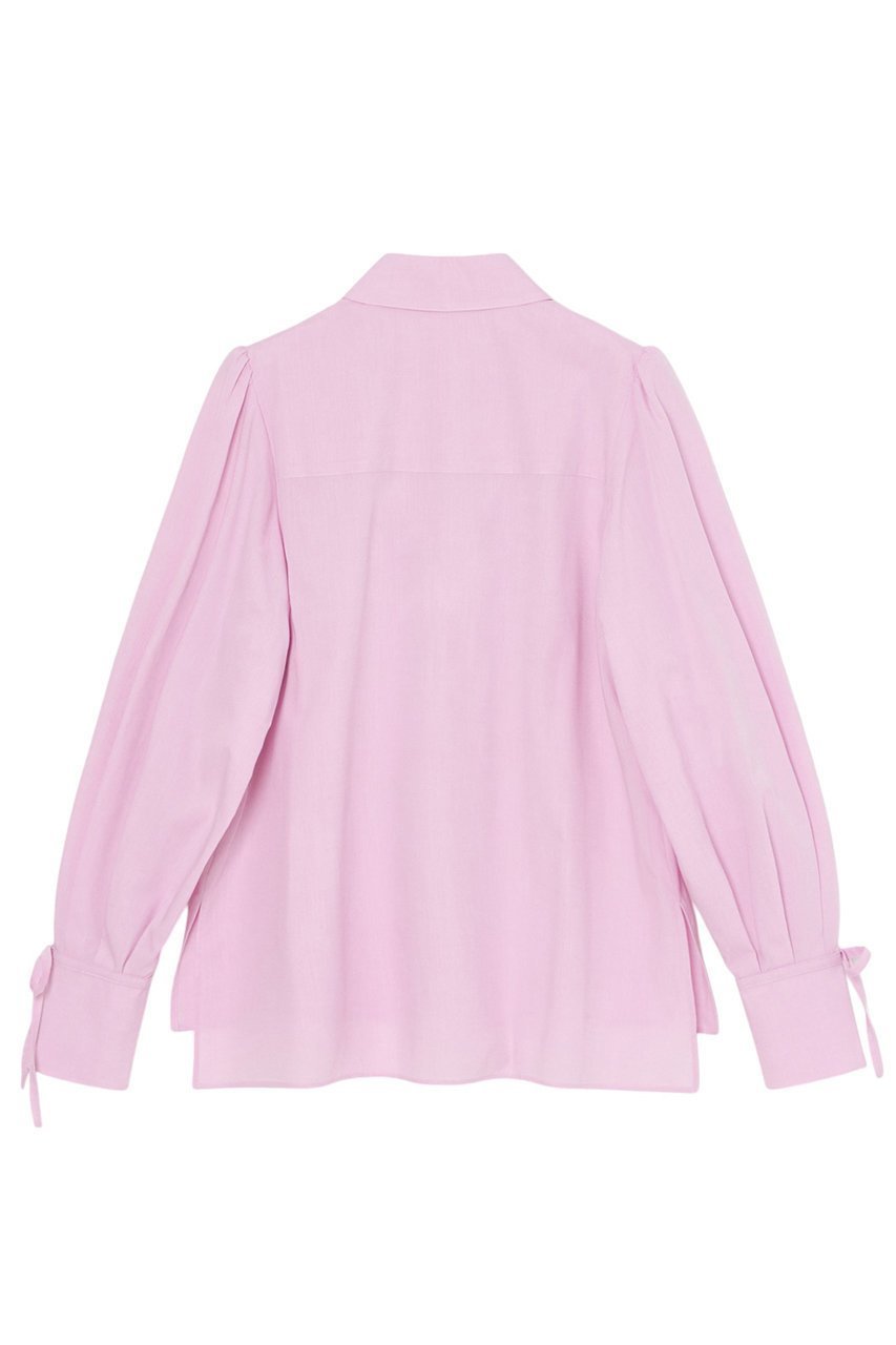 【アナイ/ANAYI】のコットンブロードリボンカフス ブラウス 人気、トレンドファッション・服の通販 founy(ファニー) 　ファッション　Fashion　レディースファッション　WOMEN　トップス・カットソー　Tops/Tshirt　シャツ/ブラウス　Shirts/Blouses　なめらか　Smooth　カフス　Cuffs　シャンブレー　Chambray　シンプル　Simple　スリーブ　Sleeve　バランス　Balance　ブロード　Broad　リボン　Ribbon　ロング　Long　エレガント 上品　Elegant　other-2|ID: prp329100004352256 ipo3291000000031350536