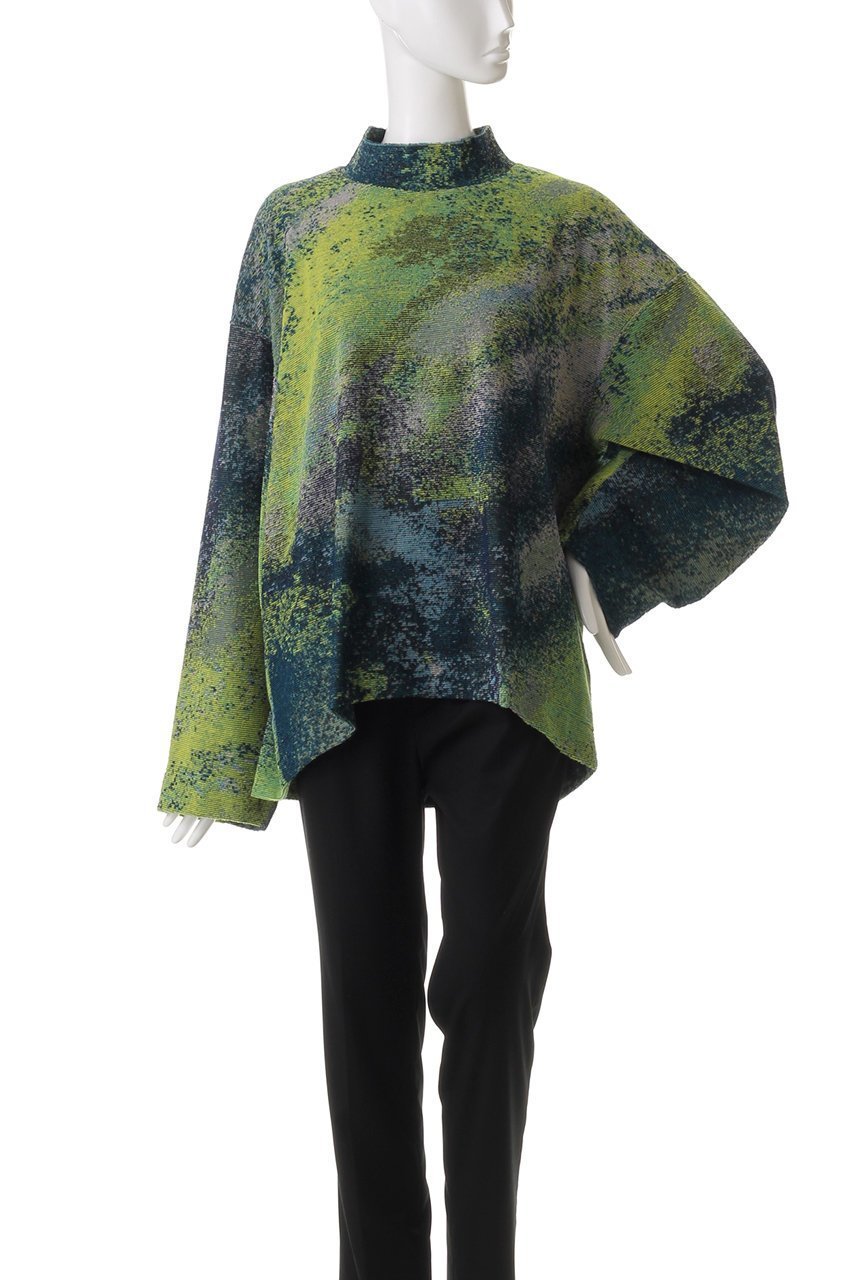 【メゾンスペシャル/MAISON SPECIAL】の【UNISEX】プライムオーバーアブストラクト パイルJQモックネックL/S 人気、トレンドファッション・服の通販 founy(ファニー) 　ファッション　Fashion　レディースファッション　Fashion for Women　トップス・カットソー　Cut & Sew Tops　シャツ・ブラウス・オフィスカジュアル　Elegant Blouses & Button-Ups　ロングTシャツ・Tシャツ　Longline T-Shirts & Tees　カットソー・ベーシックTシャツ　Cut-and-Sewn Tops / Stretch Tees & Basics　ユニセックス　Unisex, Genderless　ジャカード／ジャガード　Jacquard, Woven Pattern　スリーブ　Sleeve, Long Sleeve / Short Sleeve　パターン　Pattern, Design Print　モックネック　Mock Neck, Short Turtleneck　ロング　Long, Long-Length　other-2|ID: prp329100004352260 ipo3291000000032884015