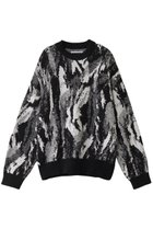 【メゾンスペシャル/MAISON SPECIAL】の【UNISEX】アブストラクトジャガードニットPO BLK(ブラック)|ID: prp329100004352261 ipo3291000000032955856