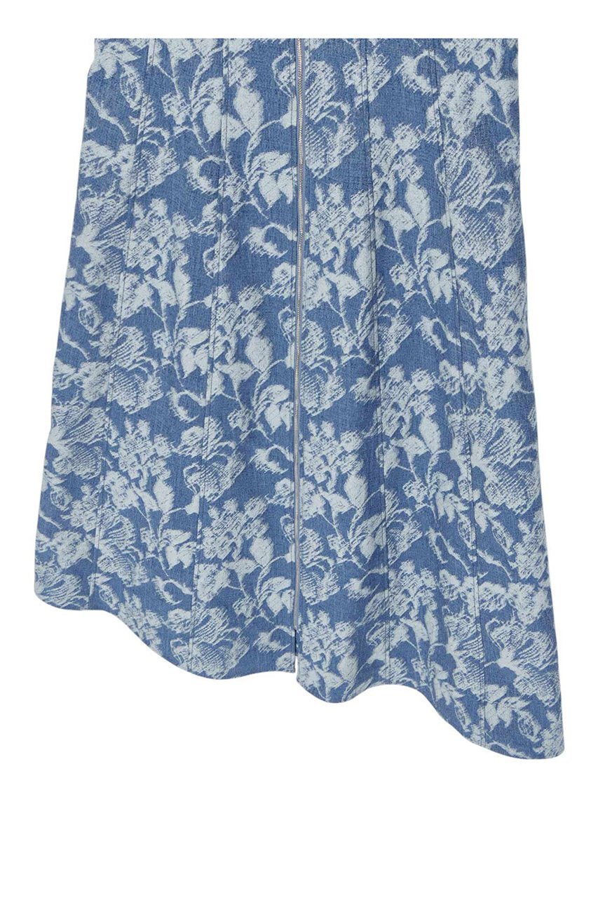 【アナイ/ANAYI】のデニムフラワージャガードフレアワンピース 人気、トレンドファッション・服の通販 founy(ファニー) 　ファッション　Fashion　レディースファッション　Fashion for Women　ワンピース　Dresses　チュニック　Tunic Tops & Dresses　ジャカード／ジャガード　Jacquard, Woven Pattern　チュニック　Tunic, Long Top　デニム　Denim, Jeans Material　フロント　Front, Front Design　ミックス　Mix, Mixed Style　ロング　Long, Long-Length　エレガント 上品　Elegant　再入荷　Restock / Back in Stock　other-5|ID: prp329100004353709 ipo3291000000035052872