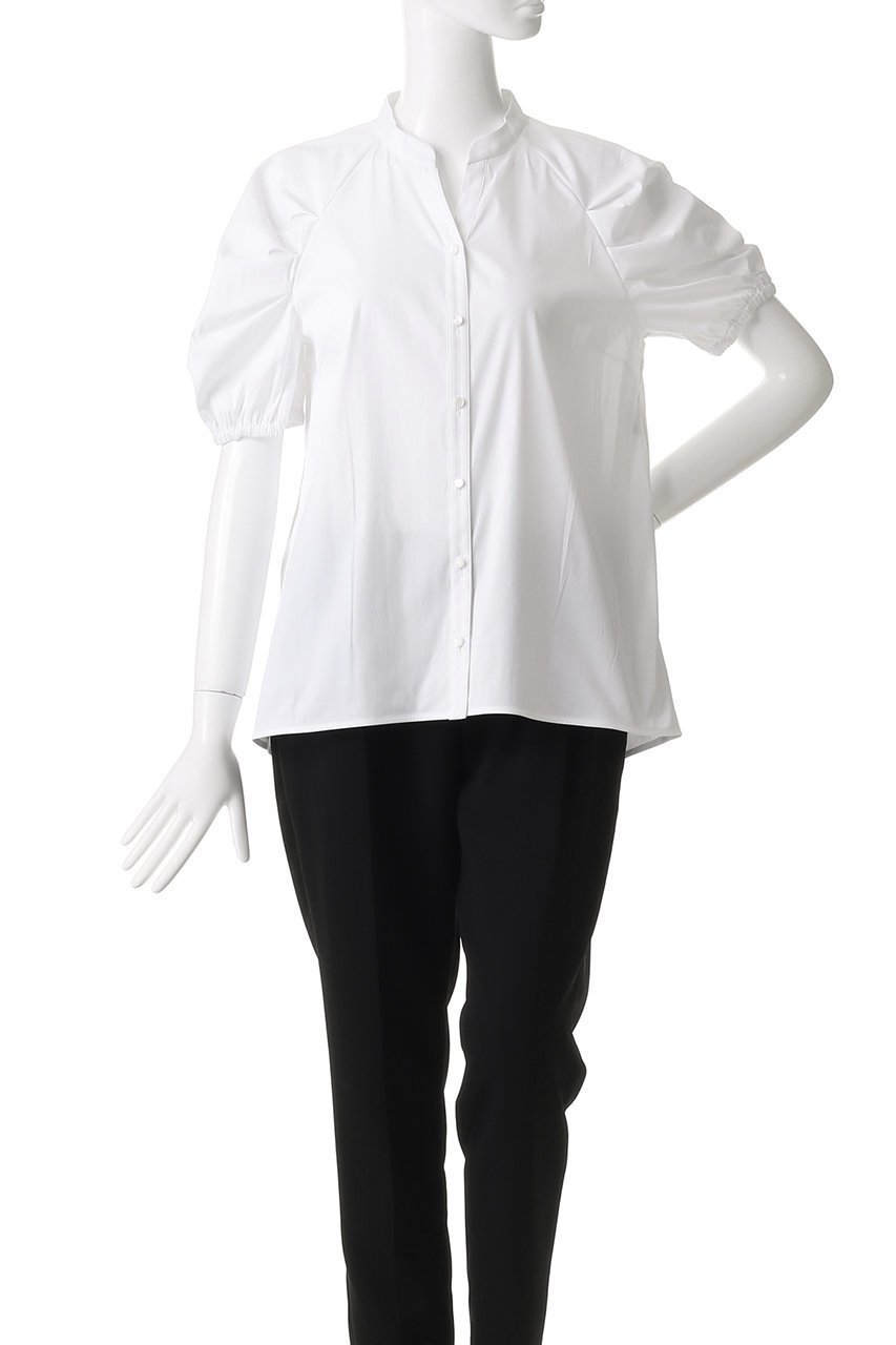 【アナイ/ANAYI】のストレッチブロードタックブラウス 人気、トレンドファッション・服の通販 founy(ファニー) 　ファッション　Fashion　レディースファッション　Fashion for Women　トップス・カットソー　Cut & Sew Tops　シャツ・ブラウス・オフィスカジュアル　Elegant Blouses & Button-Ups　ショート　Short, Short Length　スキッパー　Skipper, Open Collar　ストレッチ　Stretch, Stretchy Fabric　スリーブ　Sleeve, Long Sleeve / Short Sleeve　フレア　Flare, Flared　フロント　Front, Front Design　ブロード　Broadcloth, Fine Cotton　再入荷　Restock / Back in Stock　春　Spring　other-2|ID: prp329100004353711 ipo3291000000035054822