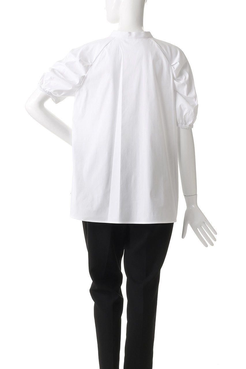 【アナイ/ANAYI】のストレッチブロードタックブラウス 人気、トレンドファッション・服の通販 founy(ファニー) 　ファッション　Fashion　レディースファッション　Fashion for Women　トップス・カットソー　Cut & Sew Tops　シャツ・ブラウス・オフィスカジュアル　Elegant Blouses & Button-Ups　ショート　Short, Short Length　スキッパー　Skipper, Open Collar　ストレッチ　Stretch, Stretchy Fabric　スリーブ　Sleeve, Long Sleeve / Short Sleeve　フレア　Flare, Flared　フロント　Front, Front Design　ブロード　Broadcloth, Fine Cotton　再入荷　Restock / Back in Stock　春　Spring　other-4|ID: prp329100004353711 ipo3291000000035054824