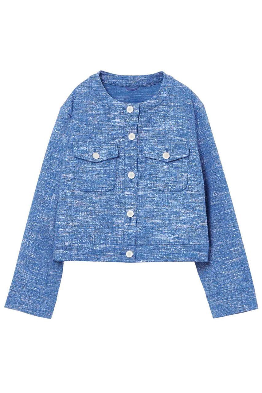 【アナイ/ANAYI】のスラブツイードブルゾン インテリア・キッズ・メンズ・レディースファッション・服の通販 founy(ファニー) 　ファッション　Fashion　レディースファッション　Fashion for Women　アウター　Coat / Outerwear Collection　レディースジャケット・軽アウター　Jackets　ブルゾンジャケット・スポーティアウター　Blouson Jackets　インナー　Innerwear　ジャカード／ジャガード　Jacquard, Woven Pattern　ジャケット　Jacket, Outerwear　ストレッチ　Stretch, Stretchy Fabric　スリーブ　Sleeve, Long Sleeve / Short Sleeve　ツイード　Twill, Twill Weave　フェミニン　Feminine, Girly　ブルゾン　Blouson, Bomber Jacket　リラックス　Relax, Relaxed Fit　ロング　Long, Long-Length　エレガント 上品　Elegant　ブルー|ID: prp329100004353713 ipo3291000000032813318