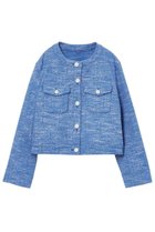 【アナイ/ANAYI】のスラブツイードブルゾン 人気、トレンドファッション・服の通販 founy(ファニー) ファッション Fashion レディースファッション Fashion for Women アウター Coat / Outerwear Collection レディースジャケット・軽アウター Jackets ブルゾンジャケット・スポーティアウター Blouson Jackets インナー Innerwear ジャカード/ジャガード Jacquard, Woven Pattern ジャケット Jacket, Outerwear ストレッチ Stretch, Stretchy Fabric スリーブ Sleeve, Long Sleeve / Short Sleeve ツイード Twill, Twill Weave フェミニン Feminine, Girly ブルゾン Blouson, Bomber Jacket リラックス Relax, Relaxed Fit ロング Long, Long-Length エレガント 上品 Elegant 再入荷 Restock / Back in Stock thumbnail ブルー|ID: prp329100004353713 ipo3291000000035052605