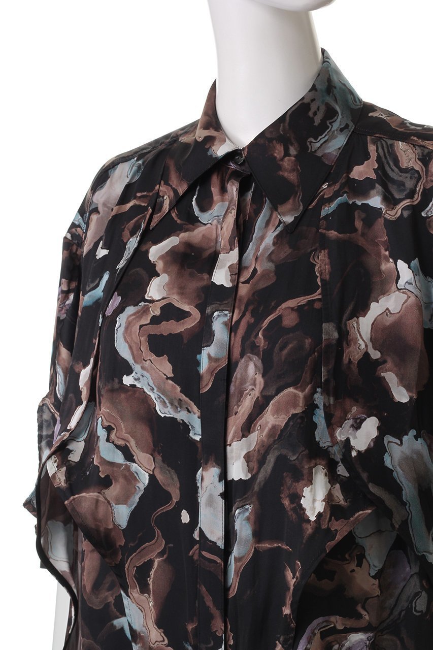 【ミューラル/MURRAL】のDipsacus シャツ 人気、トレンドファッション・服の通販 founy(ファニー) 　ファッション　Fashion　レディースファッション　Fashion for Women　トップス・カットソー　Cut & Sew Tops　シャツ・ブラウス・オフィスカジュアル　Elegant Blouses & Button-Ups　おすすめ　Recommended / Our Picks　カッティング　Cutting Detail　グラフィック　Graphic, Graphic Design　ショート　Short, Short Length　スリーブ　Sleeve, Long Sleeve / Short Sleeve　チュニック　Tunic, Long Top　フォルム　Silhouette, Form　フロント　Front, Front Design　ボトム　Bottoms, Lower Wear　リラックス　Relax, Relaxed Fit　other-5|ID: prp329100004353730 ipo3291000000032872826