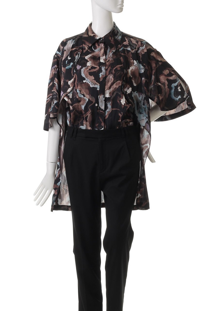 【ミューラル/MURRAL】のDipsacus シャツ 人気、トレンドファッション・服の通販 founy(ファニー) 　ファッション　Fashion　レディースファッション　Fashion for Women　トップス・カットソー　Cut & Sew Tops　シャツ・ブラウス・オフィスカジュアル　Elegant Blouses & Button-Ups　おすすめ　Recommended / Our Picks　カッティング　Cutting Detail　グラフィック　Graphic, Graphic Design　ショート　Short, Short Length　スリーブ　Sleeve, Long Sleeve / Short Sleeve　チュニック　Tunic, Long Top　フォルム　Silhouette, Form　フロント　Front, Front Design　ボトム　Bottoms, Lower Wear　リラックス　Relax, Relaxed Fit　other-6|ID: prp329100004353730 ipo3291000000032872831