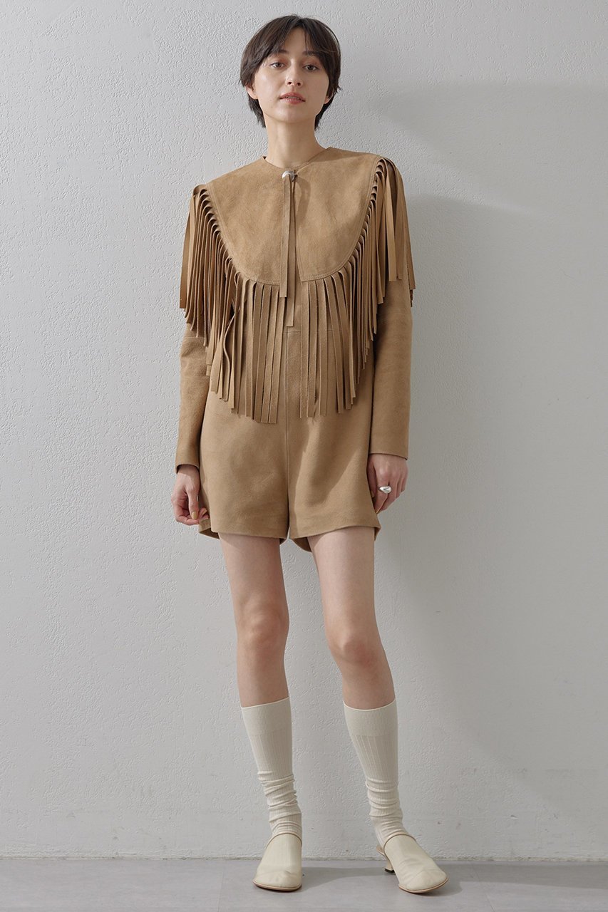 【ウィムガゼット/Whim Gazette】のスエードミニオールインワン 人気、トレンドファッション・服の通販 founy(ファニー) 　ファッション　Fashion　レディースファッション　Fashion for Women　パンツ　Pants & Trousers　ショート　Short, Short Length　シンプル　Simple, Minimal　other-2|ID: prp329100004353732 ipo3291000000032922638