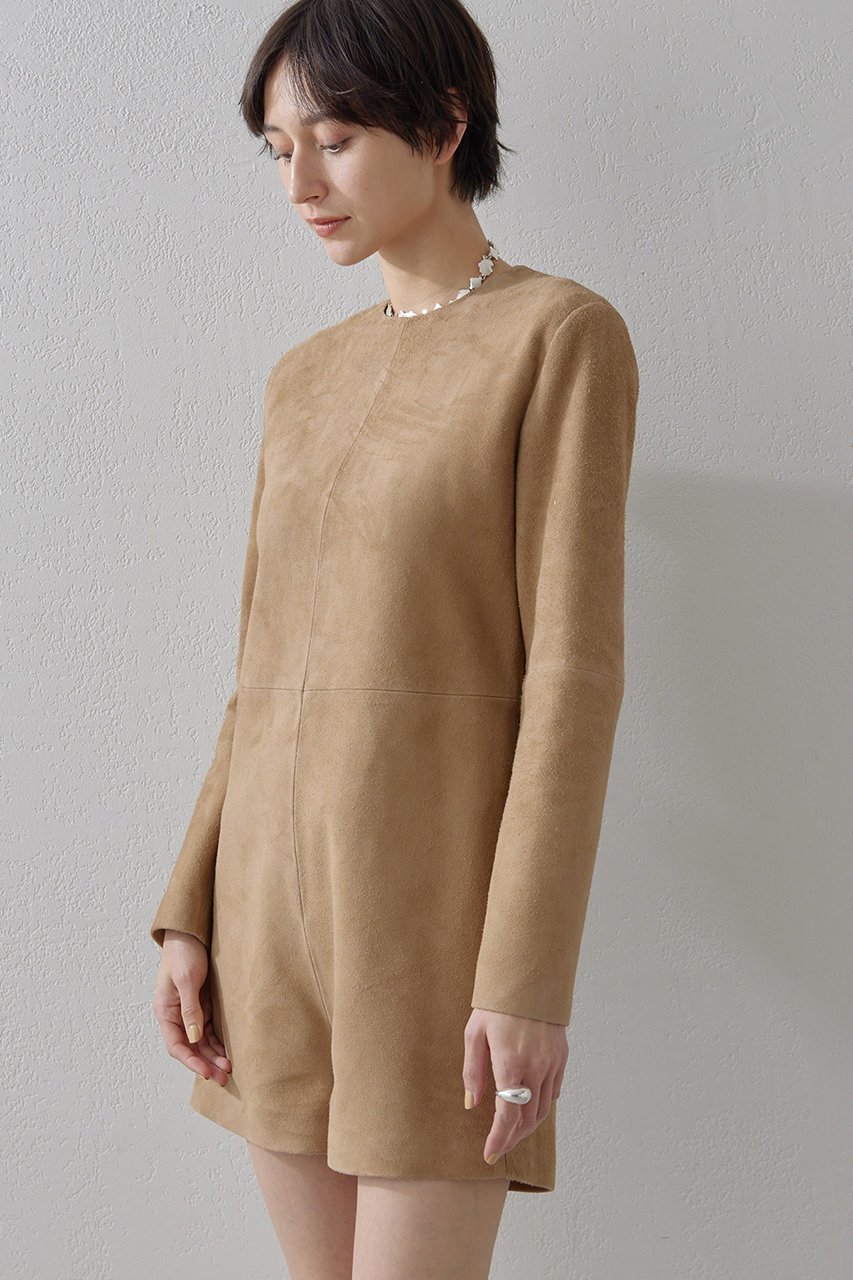 【ウィムガゼット/Whim Gazette】のスエードミニオールインワン 人気、トレンドファッション・服の通販 founy(ファニー) 　ファッション　Fashion　レディースファッション　Fashion for Women　パンツ　Pants & Trousers　ショート　Short, Short Length　シンプル　Simple, Minimal　other-3|ID: prp329100004353732 ipo3291000000032922649