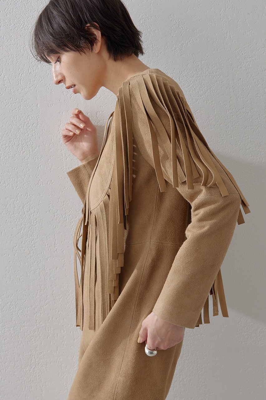 【ウィムガゼット/Whim Gazette】のスエードフリンジベスト 人気、トレンドファッション・服の通販 founy(ファニー) 　ファッション　Fashion　レディースファッション　Fashion for Women　アウター　Coat / Outerwear Collection　レディースジャケット・軽アウター　Jackets　ジャケット　Jacket, Outerwear　フリンジ　Fringe, Tassel　フロント　Front, Front Design　ベスト　Vest, Waistcoat　other-4|ID: prp329100004353733 ipo3291000000032967147