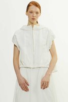 【プレインピープル/PLAIN PEOPLE】のドットエンボスジャガードバックフレアフーディーベスト 人気、トレンドファッション・服の通販 founy(ファニー) ファッション Fashion レディースファッション Fashion for Women アウター Coat / Outerwear Collection トップス・カットソー Cut & Sew Tops シャツ・ブラウス・オフィスカジュアル Elegant Blouses & Button-Ups レディースパーカー・カジュアルフーディー Casual Hoodies & Sweatshirts ロングTシャツ・Tシャツ Longline T-Shirts & Tees ベスト&ジレ / 重ね着スタイル Vests & Gilets スウェット・クルーネックトップス Sweatshirts & Crewnecks / Relaxed Fit Sweat Tops カットソー・ベーシックTシャツ Cut-and-Sewn Tops / Stretch Tees & Basics ギャザー Gathered, Ruffled コンパクト Compact, Small Size スタンド Stand Collar, Upright Stand ドット Polka Dot, Dot Pattern バランス Balance, Style Balance フレア Flare, Flared |ID:prp329100004353736