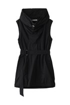 【プレインピープル/PLAIN PEOPLE】のタフタワッシャータフタストライプスタンドカラーベスト ブラック|ID: prp329100004353740 ipo3291000000035391018