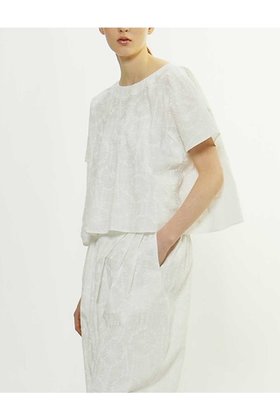 【プレインピープル/PLAIN PEOPLE】の塩縮プリントボートネックブラウス 人気、トレンドファッション・服の通販 founy(ファニー) ファッション Fashion レディースファッション WOMEN トップス・カットソー Tops/Tshirt シャツ/ブラウス Shirts/Blouses 2025年 2025 2025春夏・S/S Ss,Spring/Summer,2025 ショート Short スリーブ Sleeve 夏 Summer 春 Spring S/S・春夏 Ss・Spring/Summer |ID:prp329100004353745