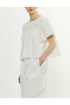 【プレインピープル/PLAIN PEOPLE】の塩縮プリントボートネックブラウス 人気、トレンドファッション・服の通販 founy(ファニー) ファッション Fashion レディースファッション WOMEN トップス・カットソー Tops/Tshirt シャツ/ブラウス Shirts/Blouses 2025年 2025 2025春夏・S/S Ss,Spring/Summer,2025 ショート Short スリーブ Sleeve 夏 Summer 春 Spring S/S・春夏 Ss・Spring/Summer thumbnail ホワイト|ID: prp329100004353745 ipo3291000000030405717