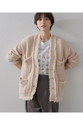 【ウィムガゼット/Whim Gazette】のTWEEDYニットジャケット2 人気、トレンドファッション・服の通販 founy(ファニー) ファッション Fashion レディースファッション Fashion for Women アウター Coat / Outerwear Collection レディースジャケット・軽アウター Jackets アクリル Acrylic Material カーディガン Cardigan, Knitwear クール Cool, Chic ジャケット Jacket, Outerwear ツイード Twill, Twill Weave フリンジ Fringe, Tassel ミックス Mix, Mixed Style メタル Metal, Metal Parts 春 Spring 羽織 Haori, Light Jacket 鹿の子 Piqué, Kanoko Fabric |ID:prp329100004353753