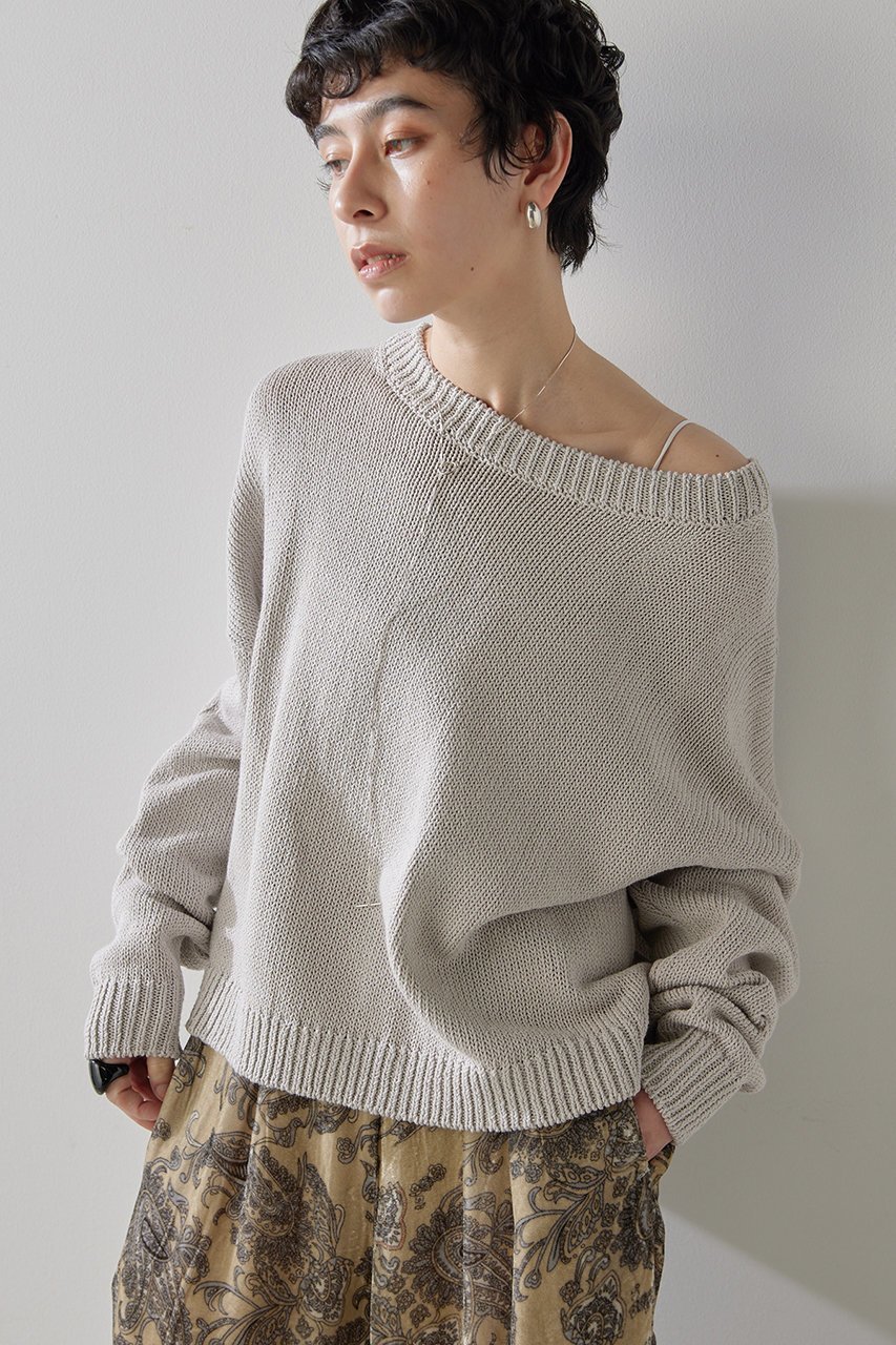 【ウィムガゼット/Whim Gazette】のローゲージプルオーバー 人気、トレンドファッション・服の通販 founy(ファニー) 　ファッション　Fashion　レディースファッション　Fashion for Women　トップス・カットソー　Cut & Sew Tops　ニット　Knit Tops & Sweaters　カジュアルプルオーバー・ニットトップス　Pullovers & Knit Tops / Casual Pullovers　クロップド　Cropped, Short Length　ボトム　Bottoms, Lower Wear　ミックス　Mix, Mixed Style　ワイド　Wide, Wide Fit　春　Spring　 other-1|ID: prp329100004353754 ipo3291000000032946464