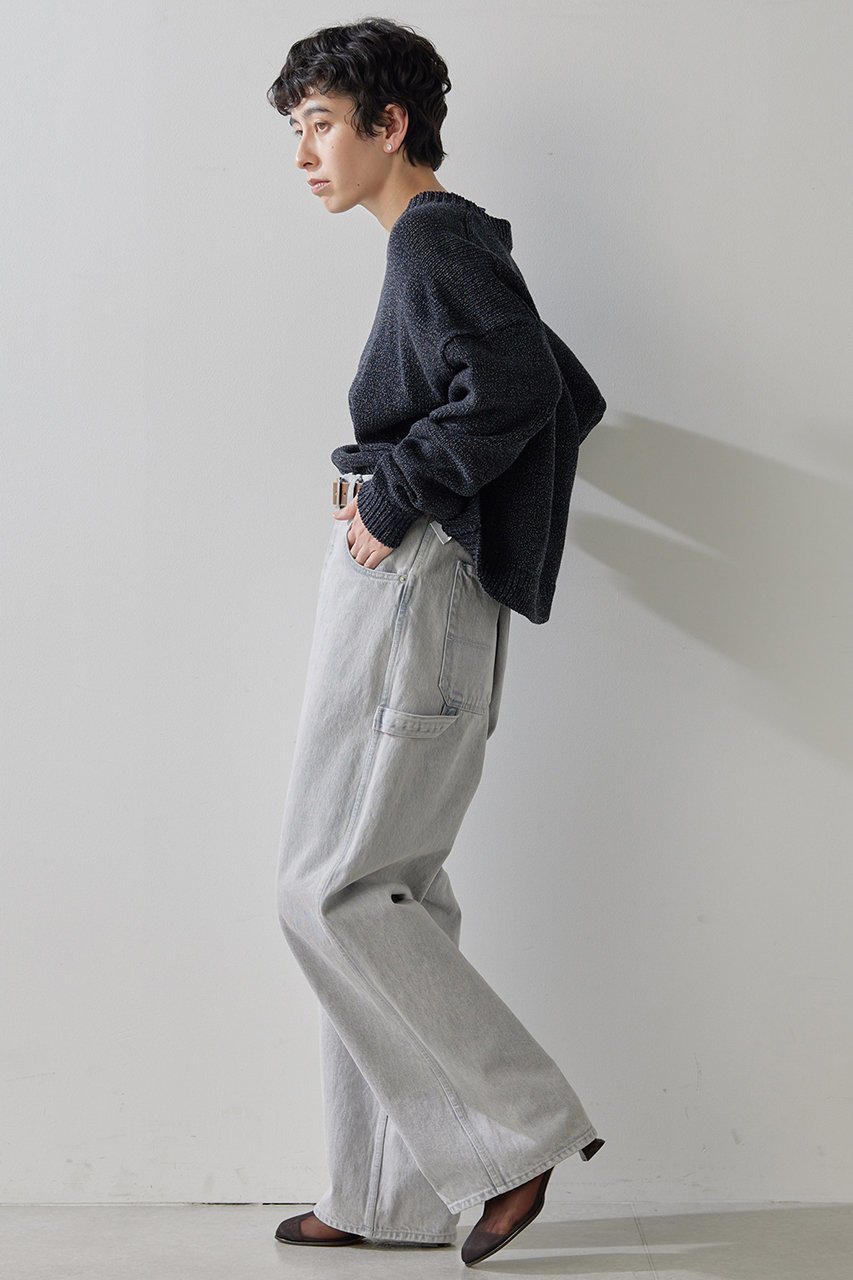 【ウィムガゼット/Whim Gazette】のローゲージプルオーバー 人気、トレンドファッション・服の通販 founy(ファニー) 　ファッション　Fashion　レディースファッション　Fashion for Women　トップス・カットソー　Cut & Sew Tops　ニット　Knit Tops & Sweaters　カジュアルプルオーバー・ニットトップス　Pullovers & Knit Tops / Casual Pullovers　クロップド　Cropped, Short Length　ボトム　Bottoms, Lower Wear　ミックス　Mix, Mixed Style　ワイド　Wide, Wide Fit　春　Spring　other-3|ID: prp329100004353754 ipo3291000000032946495