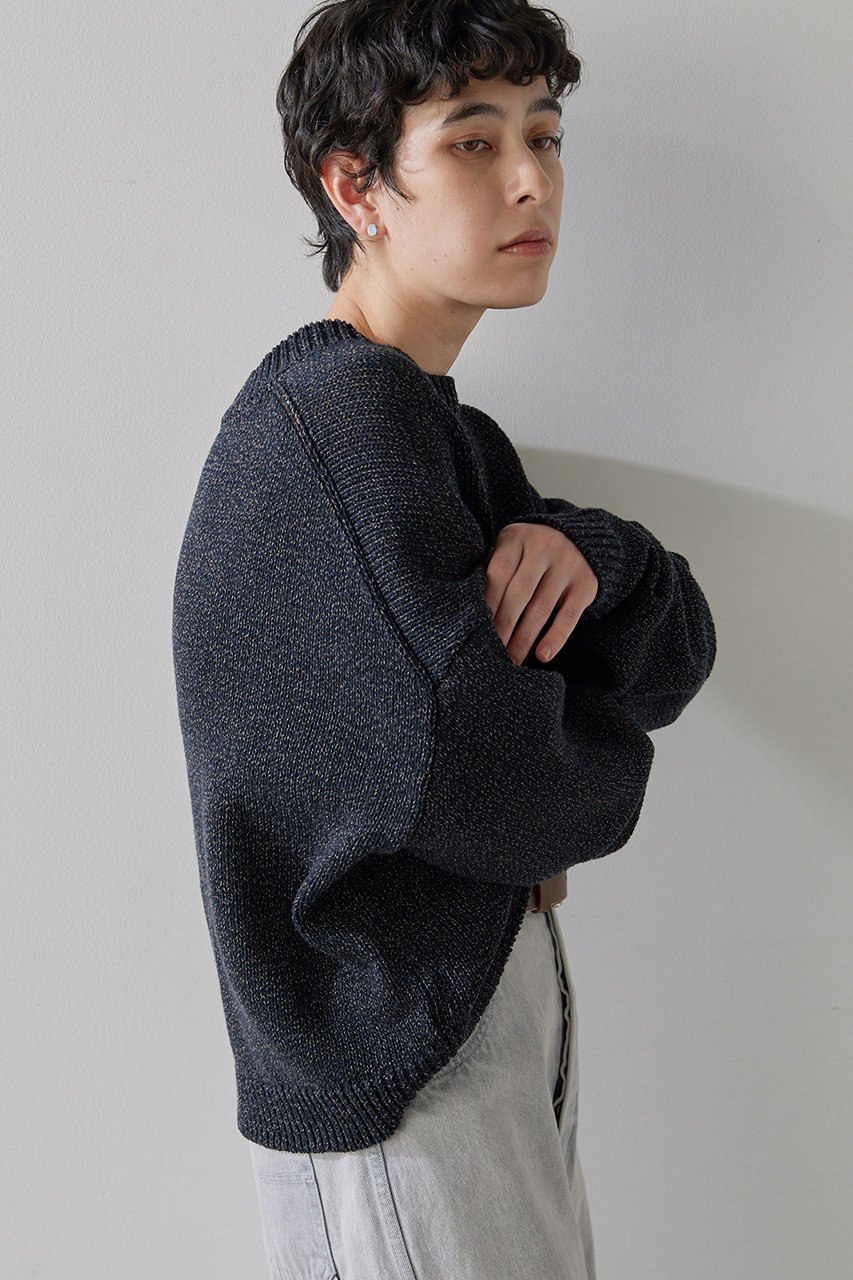 【ウィムガゼット/Whim Gazette】のローゲージプルオーバー 人気、トレンドファッション・服の通販 founy(ファニー) 　ファッション　Fashion　レディースファッション　Fashion for Women　トップス・カットソー　Cut & Sew Tops　ニット　Knit Tops & Sweaters　カジュアルプルオーバー・ニットトップス　Pullovers & Knit Tops / Casual Pullovers　クロップド　Cropped, Short Length　ボトム　Bottoms, Lower Wear　ミックス　Mix, Mixed Style　ワイド　Wide, Wide Fit　春　Spring　other-5|ID: prp329100004353754 ipo3291000000032946510