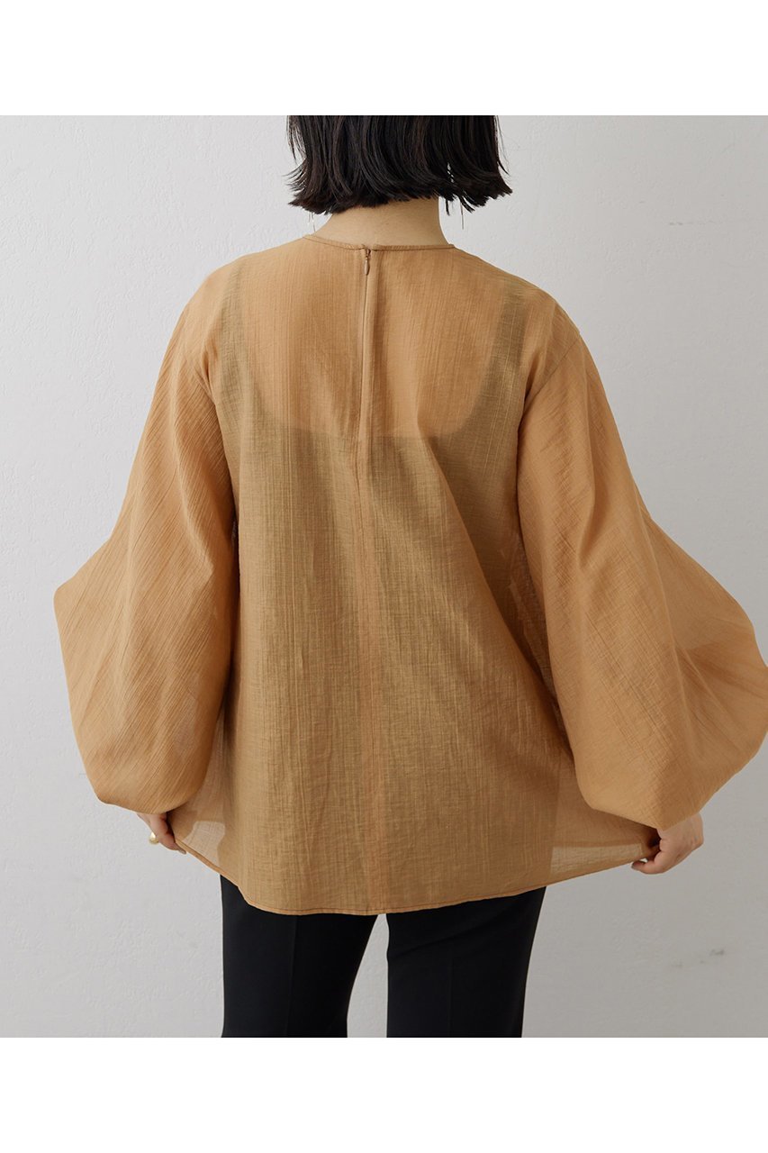 【ウィムガゼット/Whim Gazette】のフロントリボンブラウス 人気、トレンドファッション・服の通販 founy(ファニー) 　ファッション　Fashion　レディースファッション　Fashion for Women　トップス・カットソー　Cut & Sew Tops　シャツ・ブラウス・オフィスカジュアル　Elegant Blouses & Button-Ups　シアー　Sheer, See-Through　スリーブ　Sleeve, Long Sleeve / Short Sleeve　タンブラー　Tumbler, Travel Mug　フロント　Front, Front Design　ボトム　Bottoms, Lower Wear　リボン　Ribbon, Bow　ロング　Long, Long-Length　other-3|ID: prp329100004353756 ipo3291000000032855629