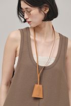 【カレンソロジー/Curensology】の〈CSG〉レザーチャームネックレス キャメル|ID: prp329100004353763 ipo3291000000035967951